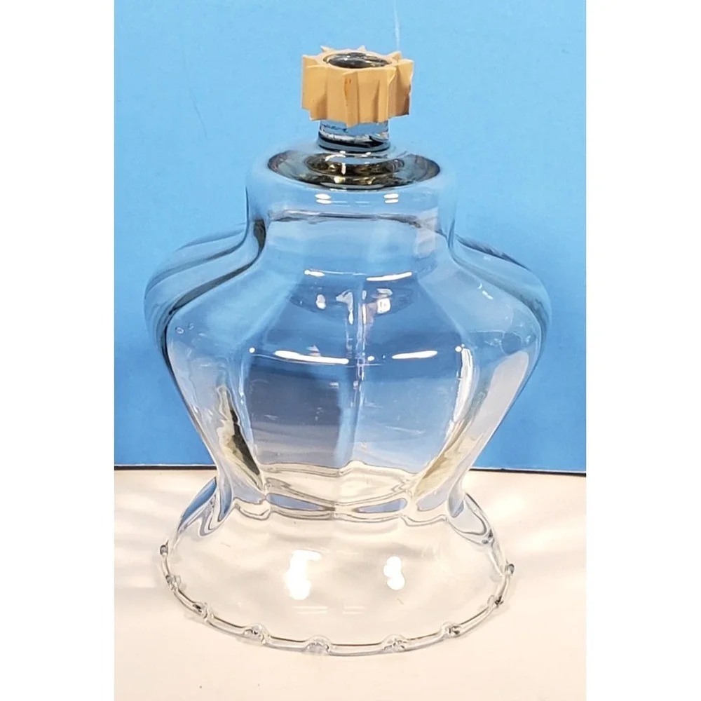 Votive Cup Glass Peg Candle  Optic Ruffle Clear Home Interiors Homco Qty 1